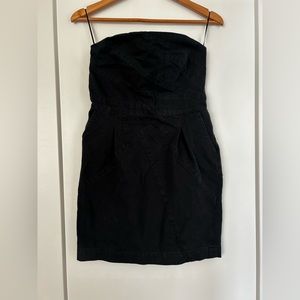 Strapless black EXPRESS dress | size M | EUC
